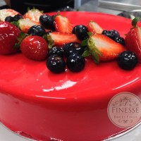entremet frutas vermelhas
